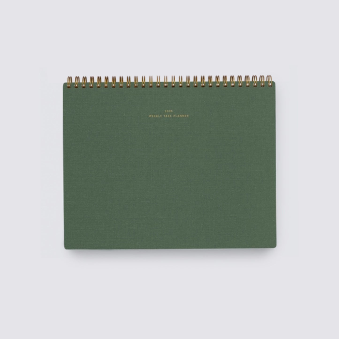 green dated planner for weekly tasks