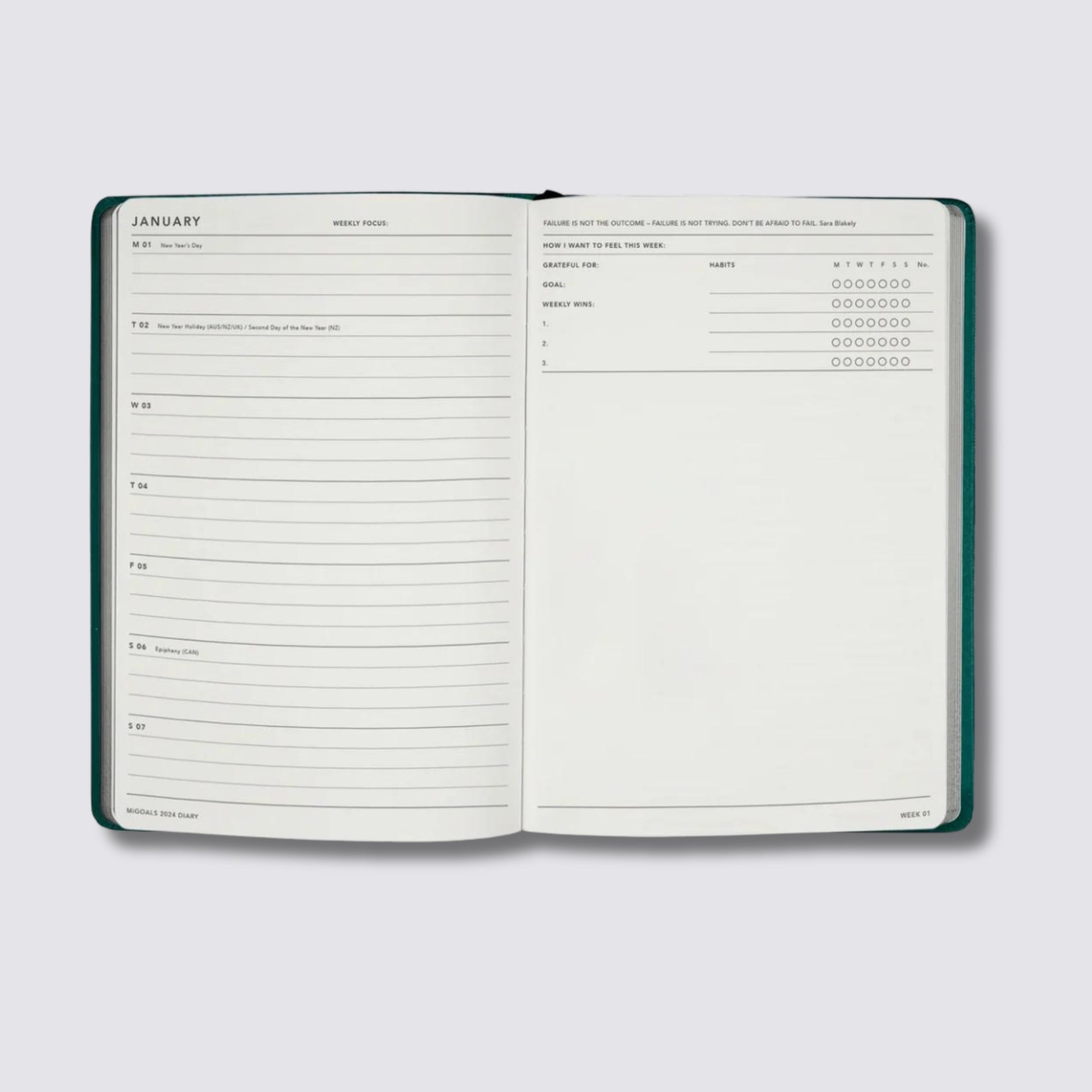 monthly planning diary 2025