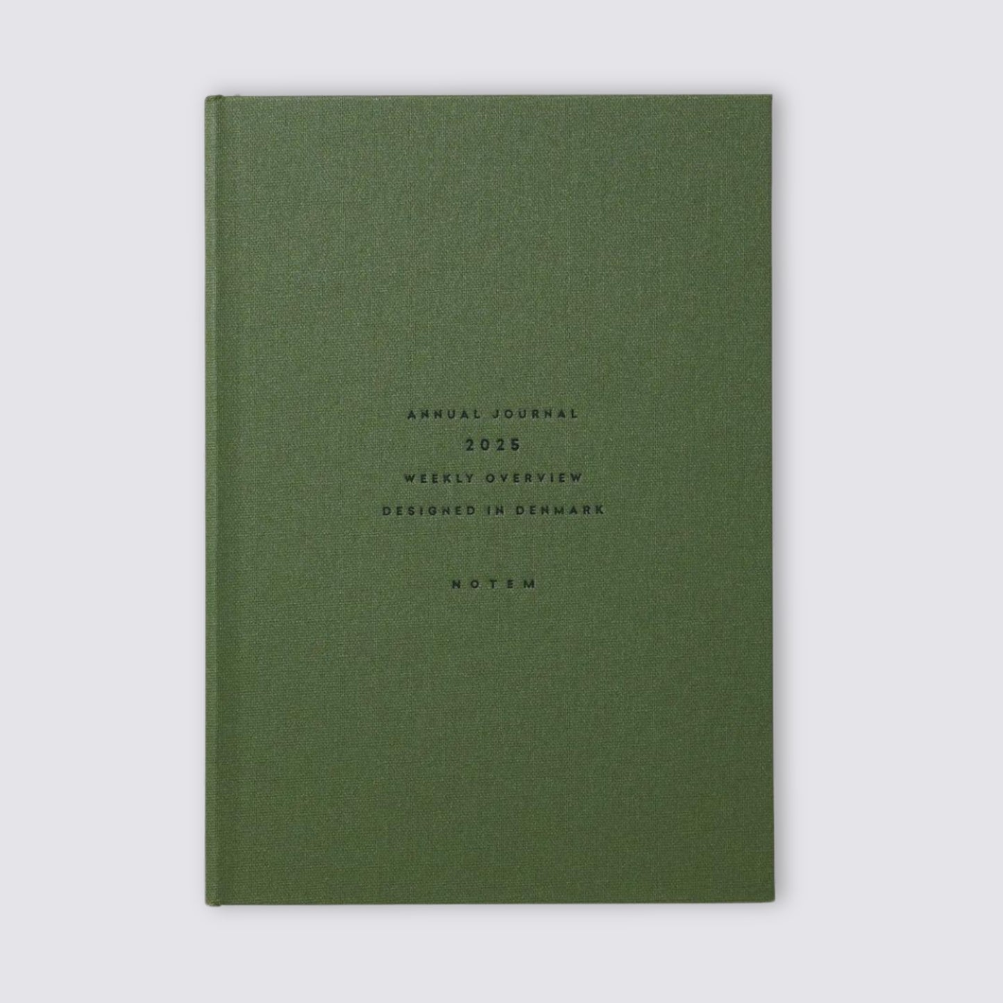 dark green 2025 annual journal diary
