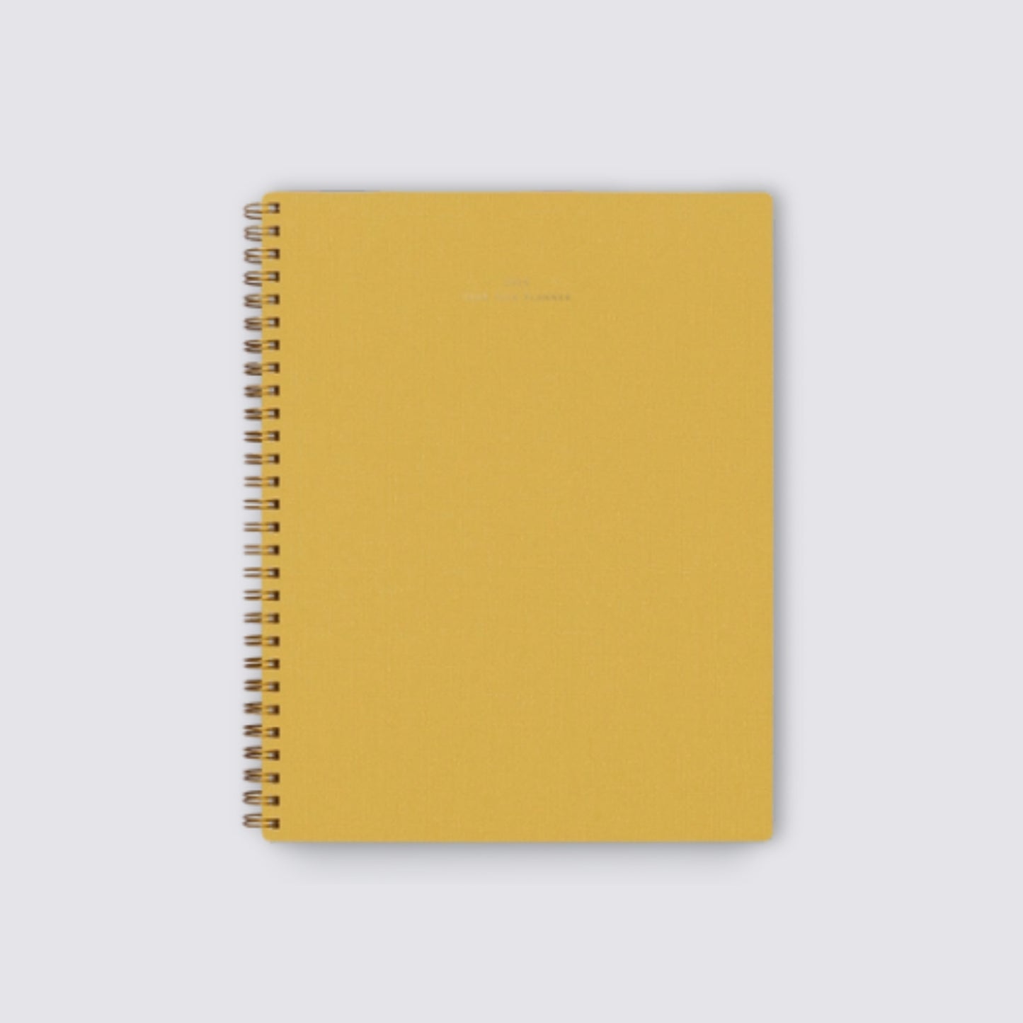 yellow yearly task planner 2025