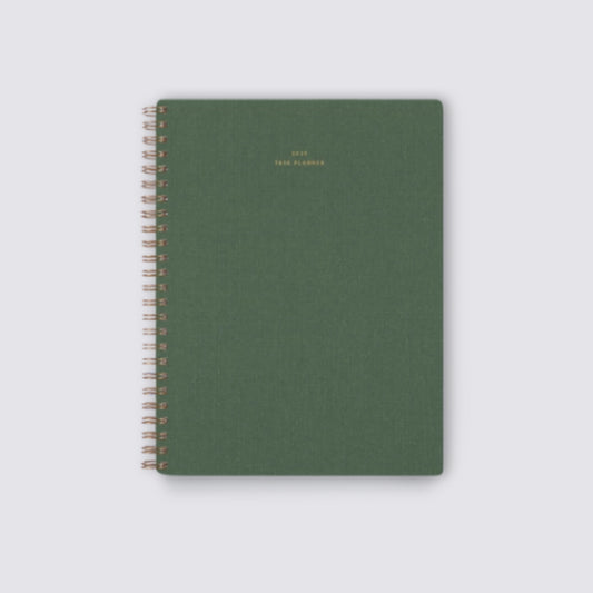 dark green bag size task planner 2025