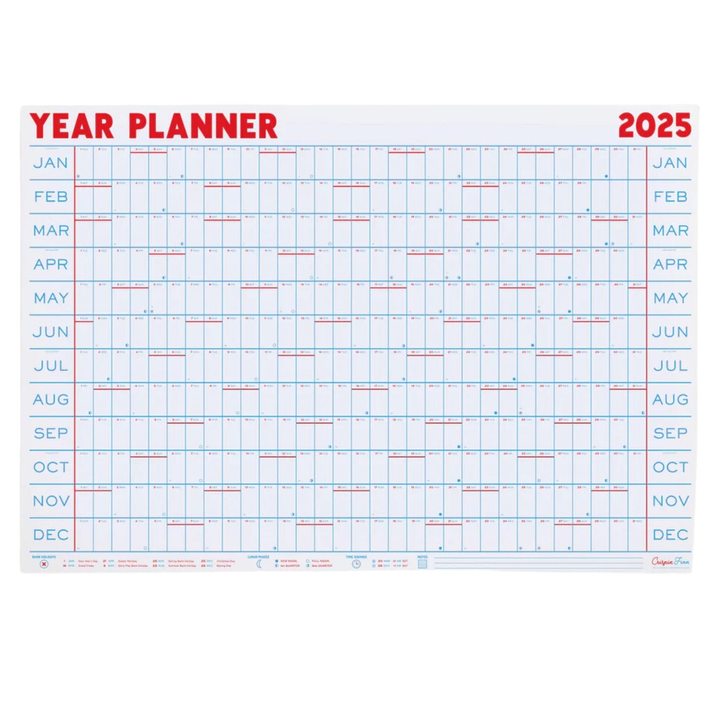 Wall Planner 2025