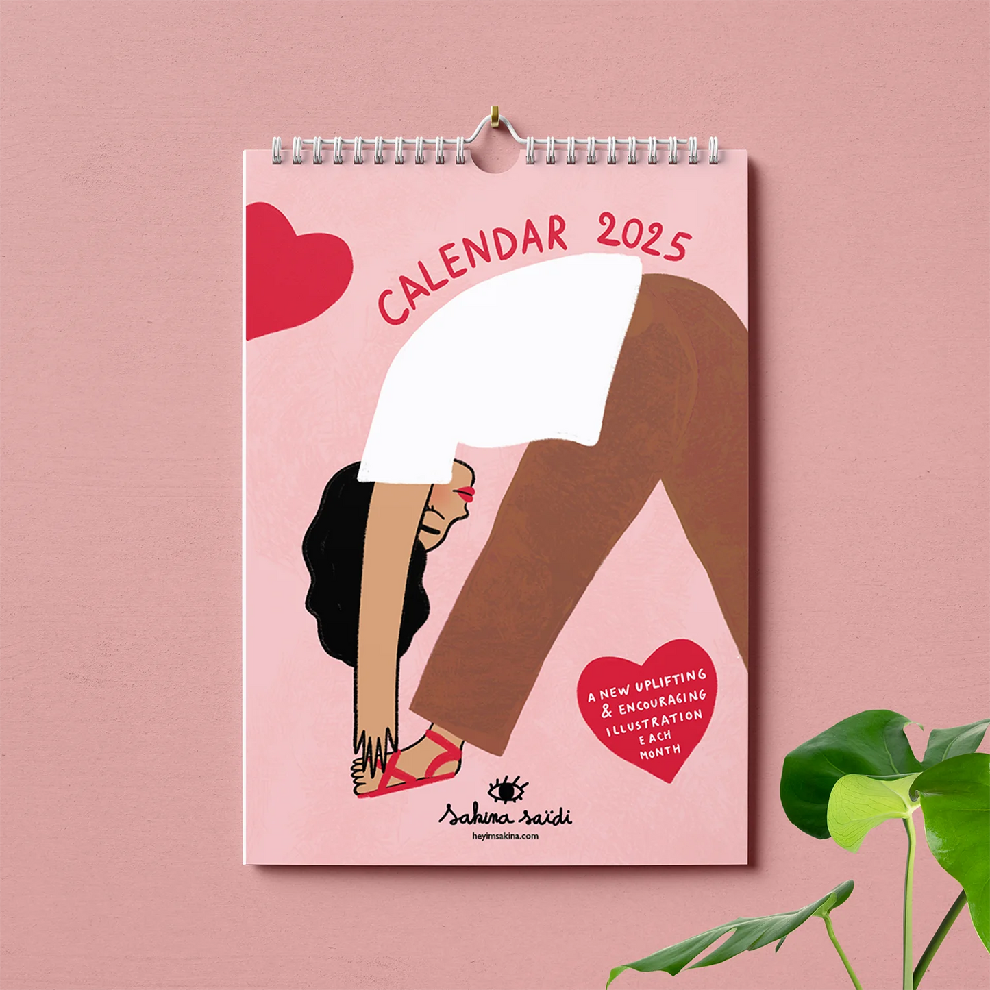 2025 pretty illustrated calendar cover