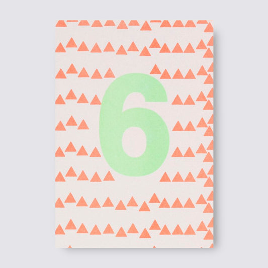 Fluorescent Risograph Age Card