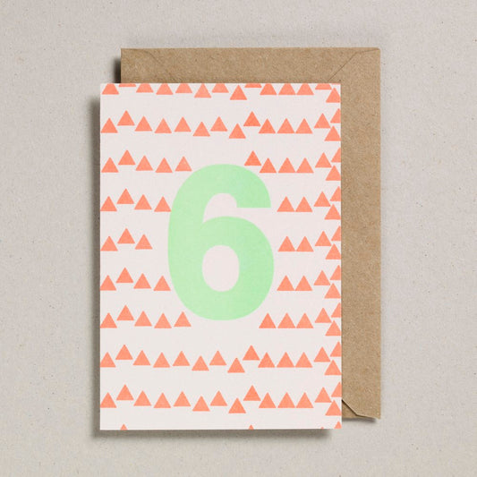 Fluorescent Risograph Age Card