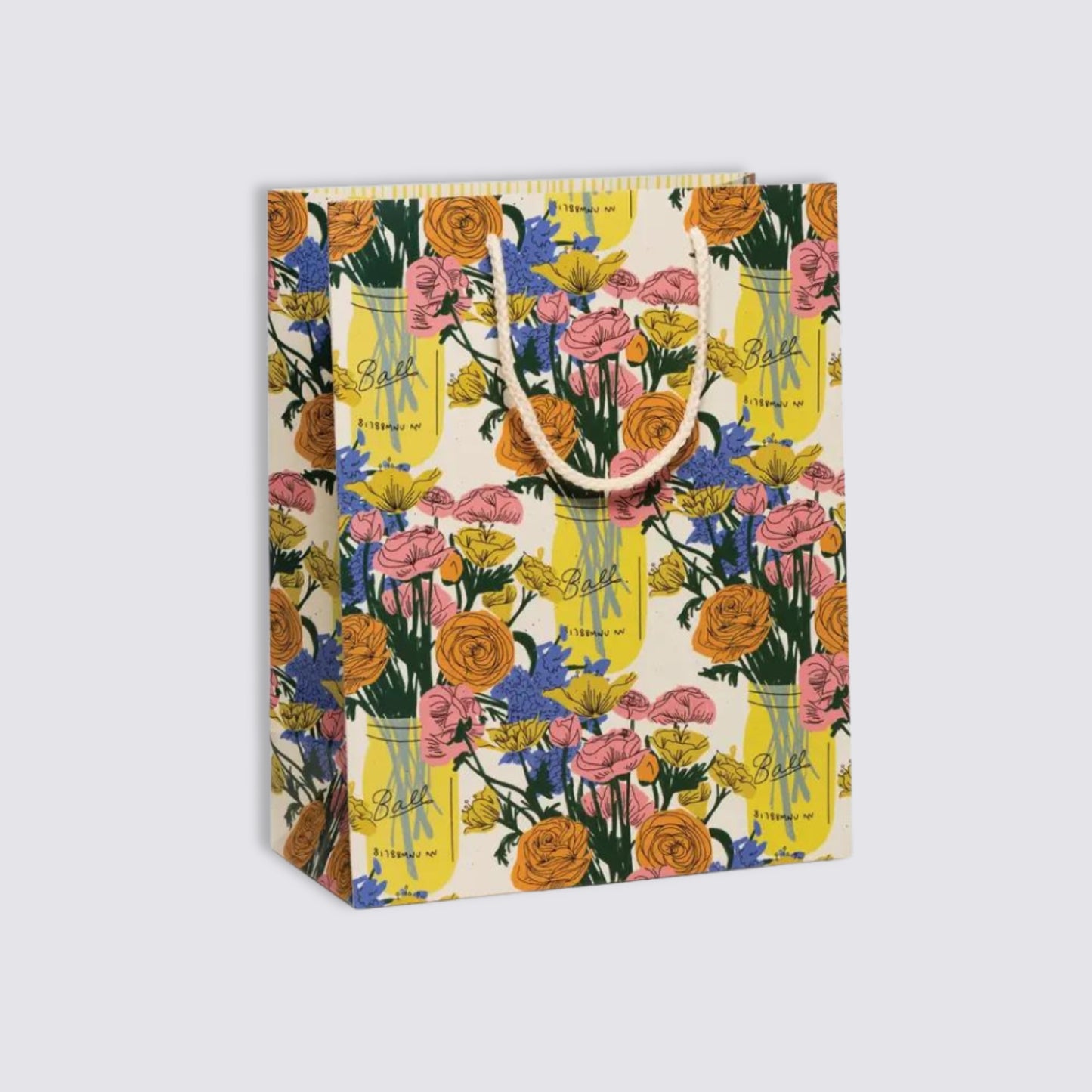 flower vase design gift bag