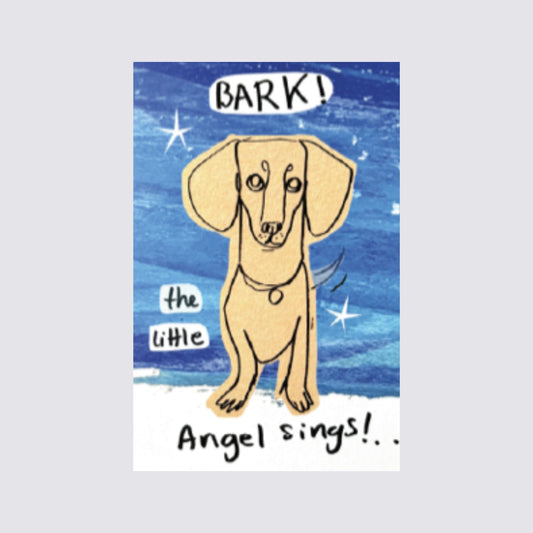 dog illustration Christmas card