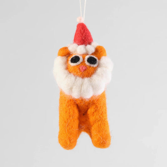 Cat Santa decoration