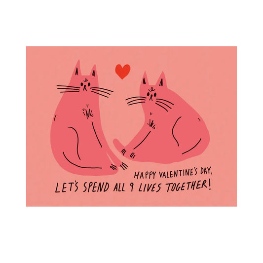 Nine Lives Valentines Card