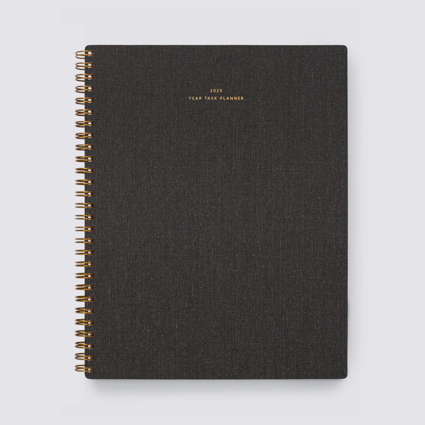 Charcoal Grey Appointed Year Task Planner 2025