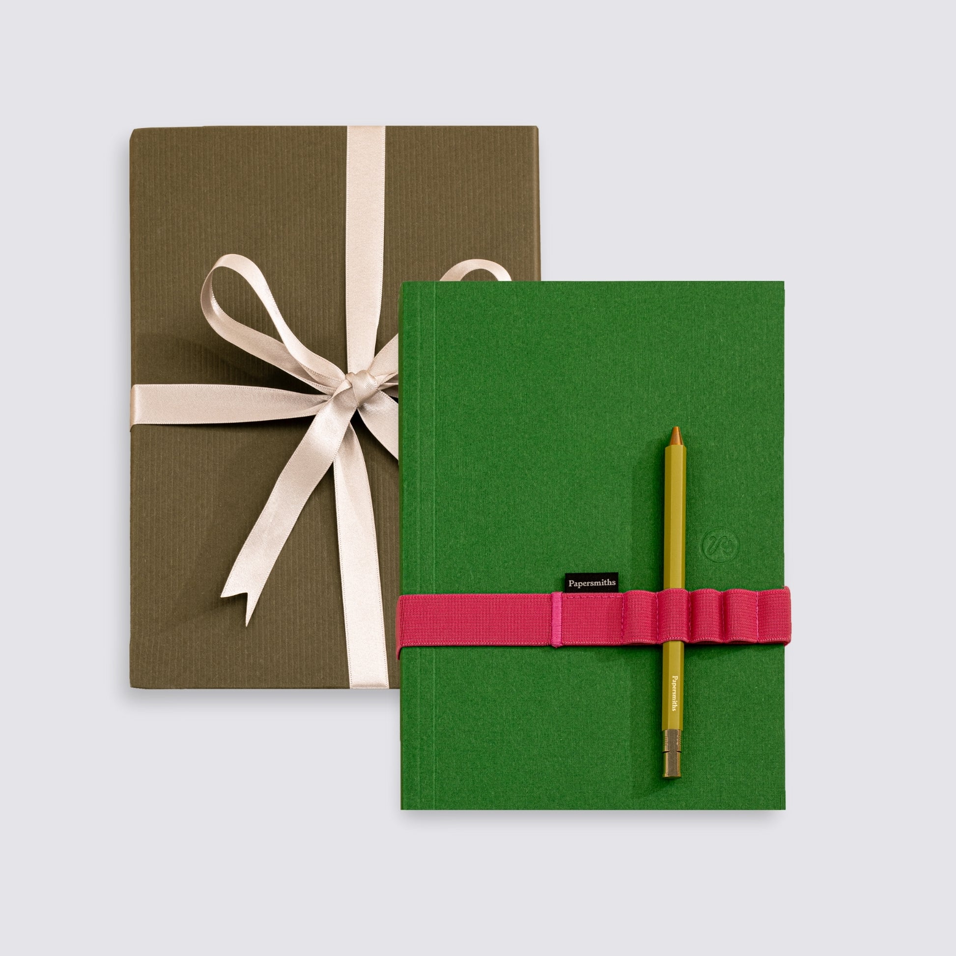 stationery gift set in green