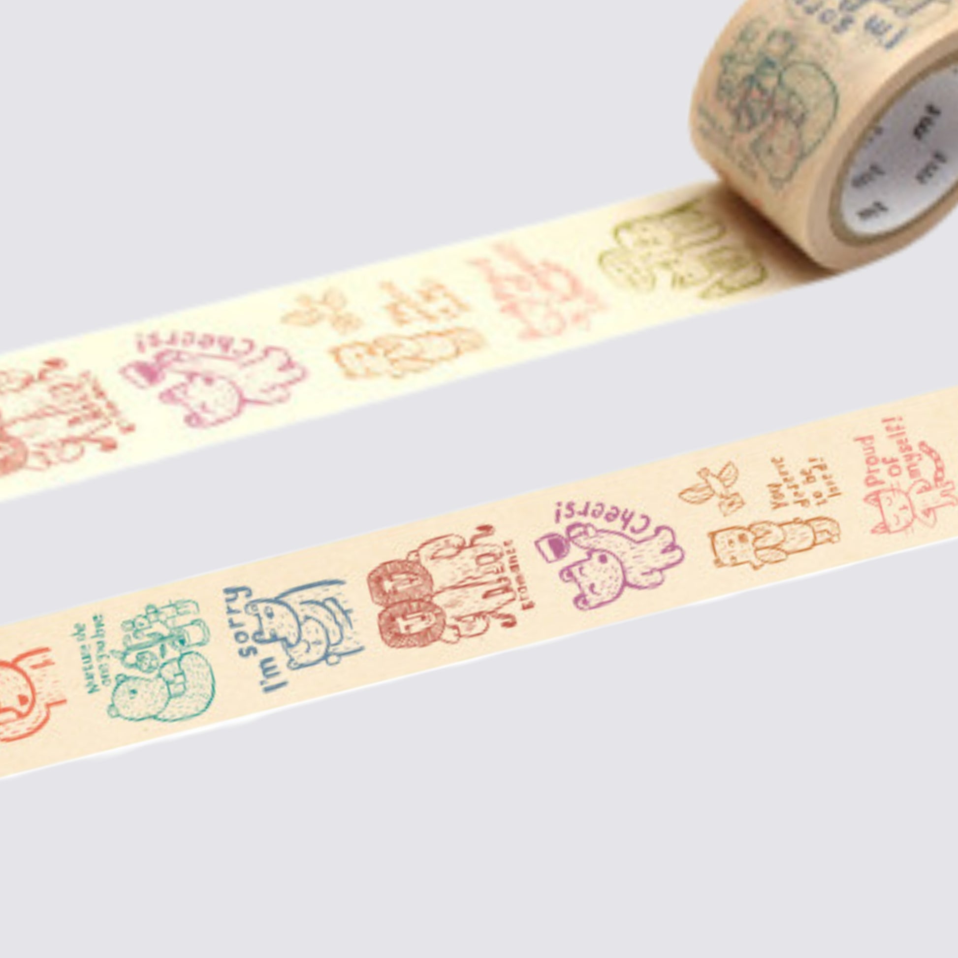 cute animal decorative masking tape 