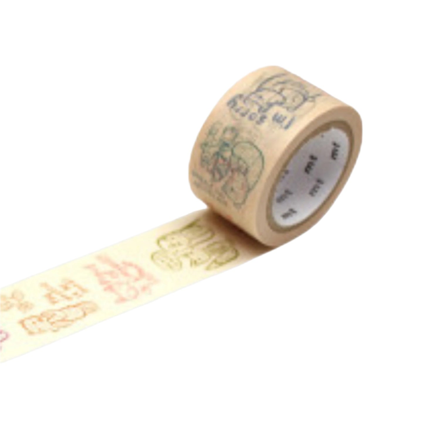 cute animal illustrated washi tape