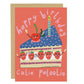 Cutie Patootie Happy Birthday Card bright colourful illustration 