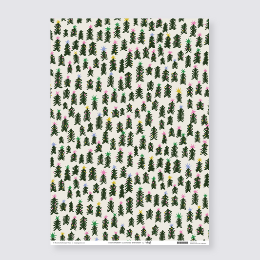 Fir Trees Gift Wrap