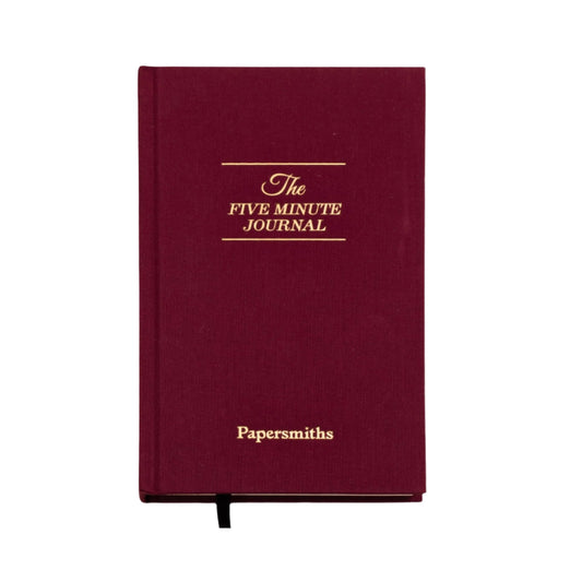 Papersmiths x Intelligent Change Five Minute Journal - Mulberry Red