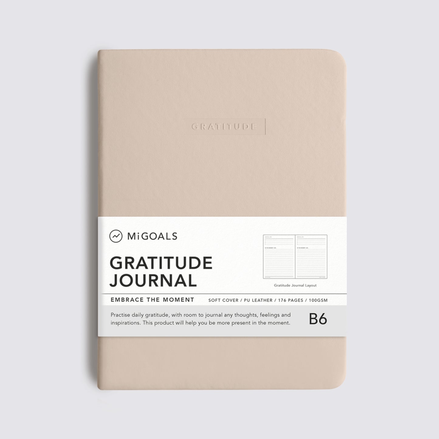 Gratitude Journal Beige