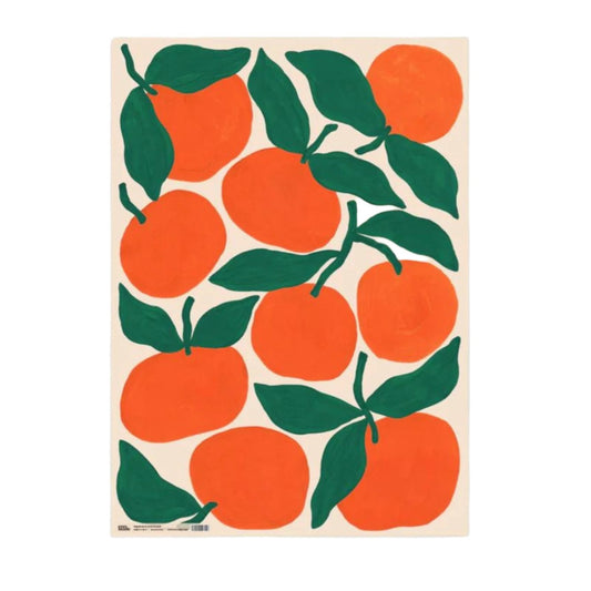 Gift Wrap - Christmas Tangerines