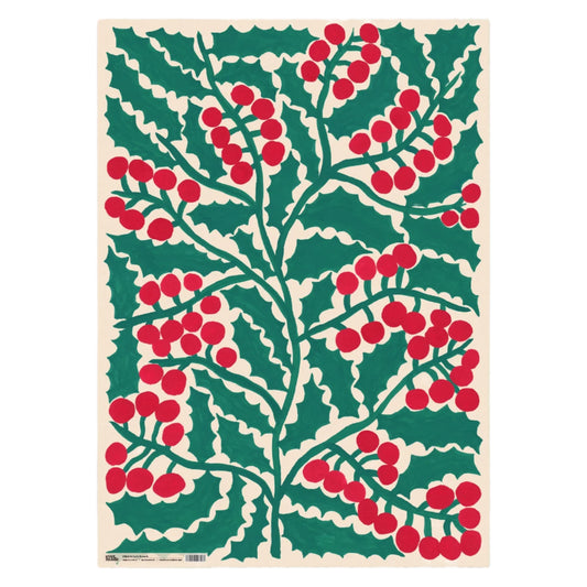 Gift Wrap - Christmas Holly