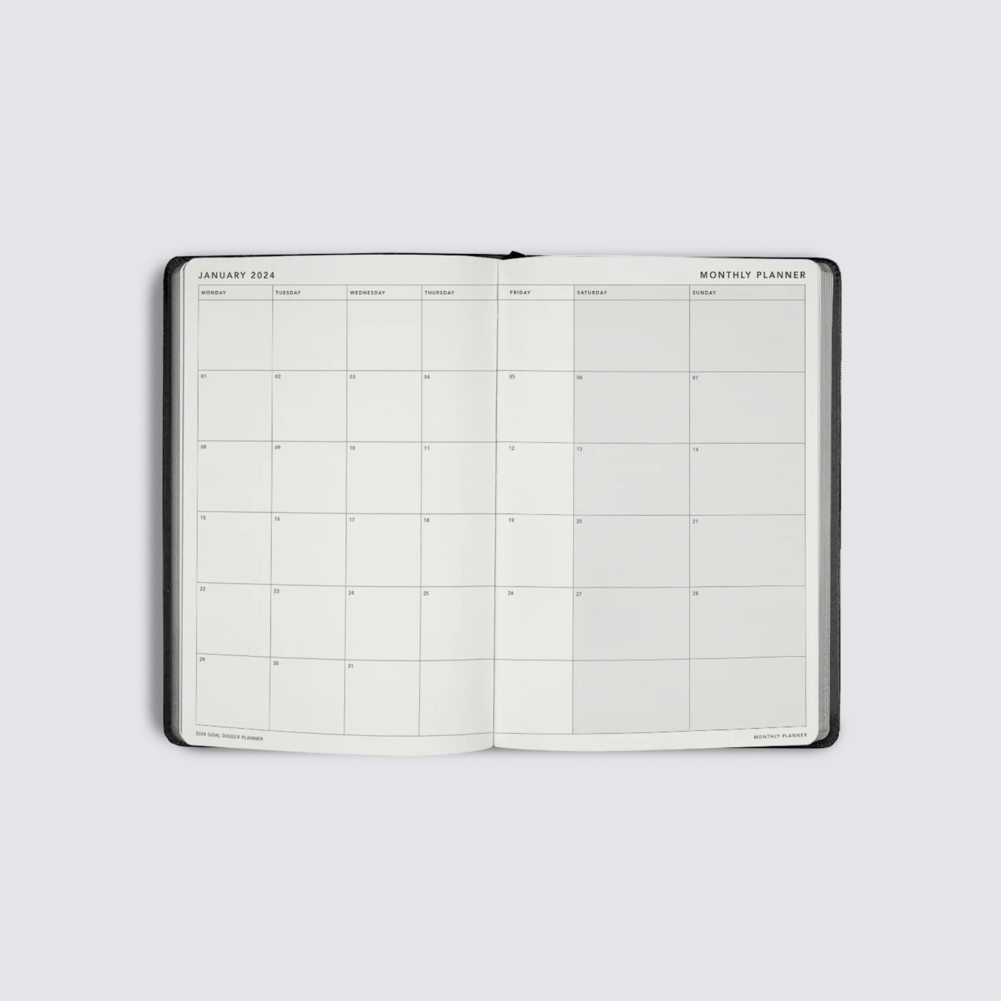 monthly goals planner