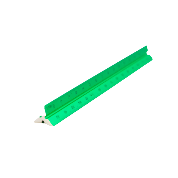 Triangular Scale Ruler - Green