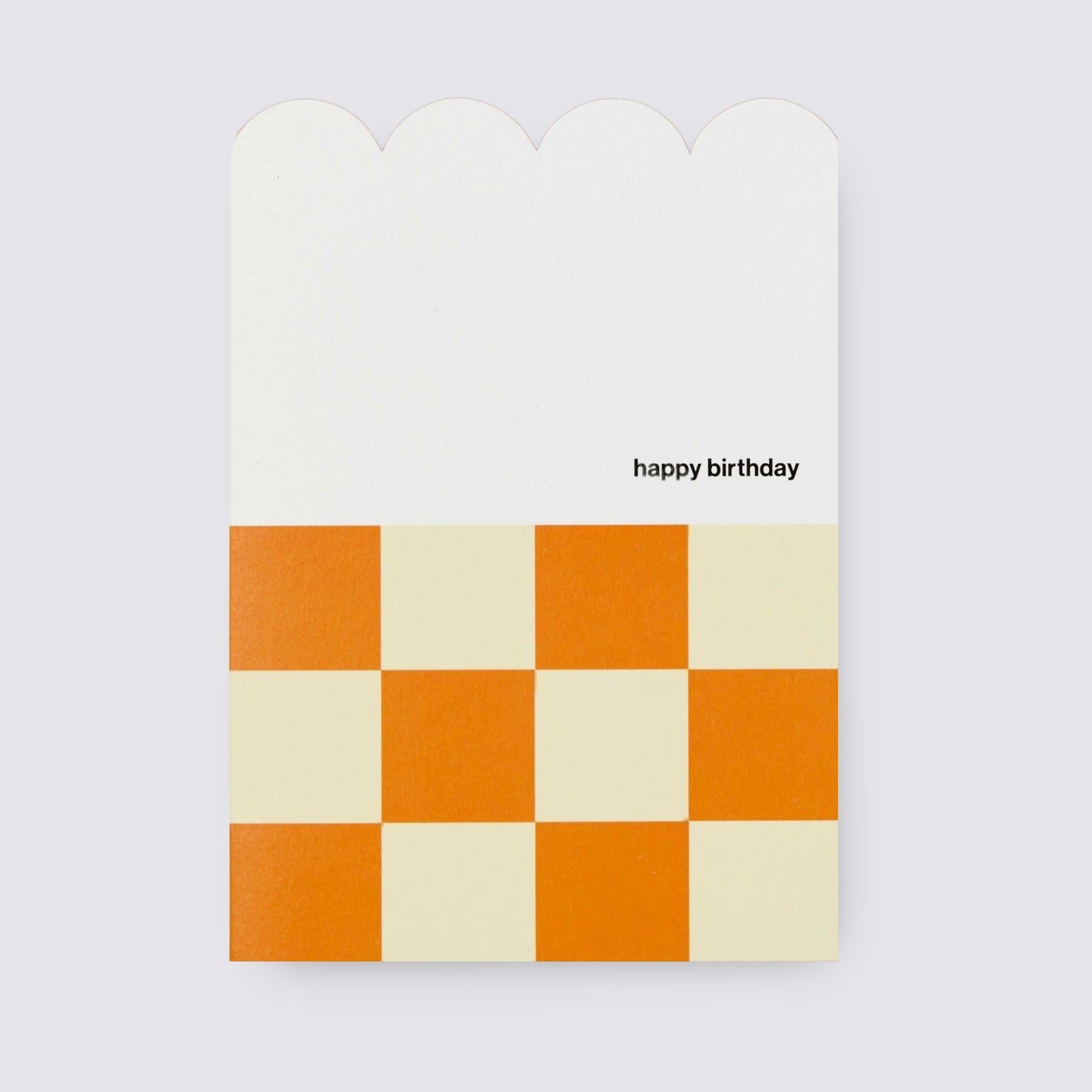 Checkerboard Design Birthday Card