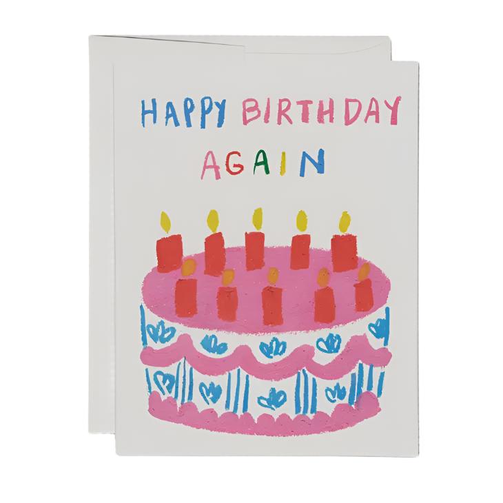 Happy Birthday Illustrated Card