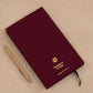 Clifton Notebook & Five Minute Journal Gift Set - Mulberry Red