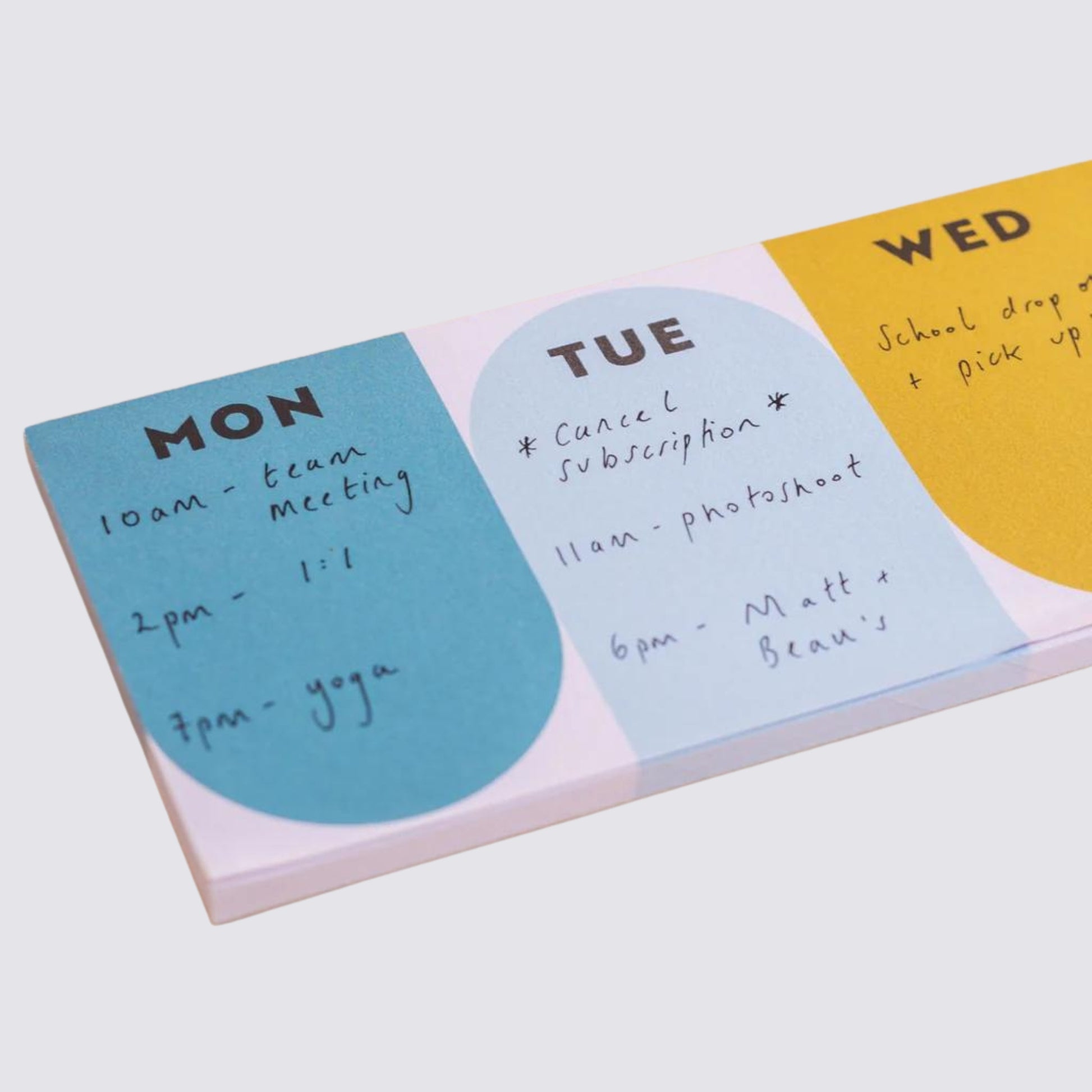 Example Text for Weekly Planner Pad