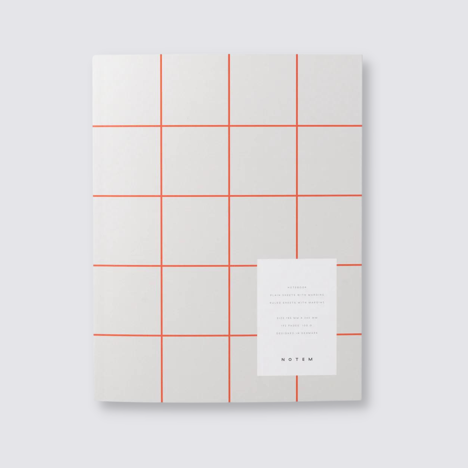 Large Orange and White Uma Notebook