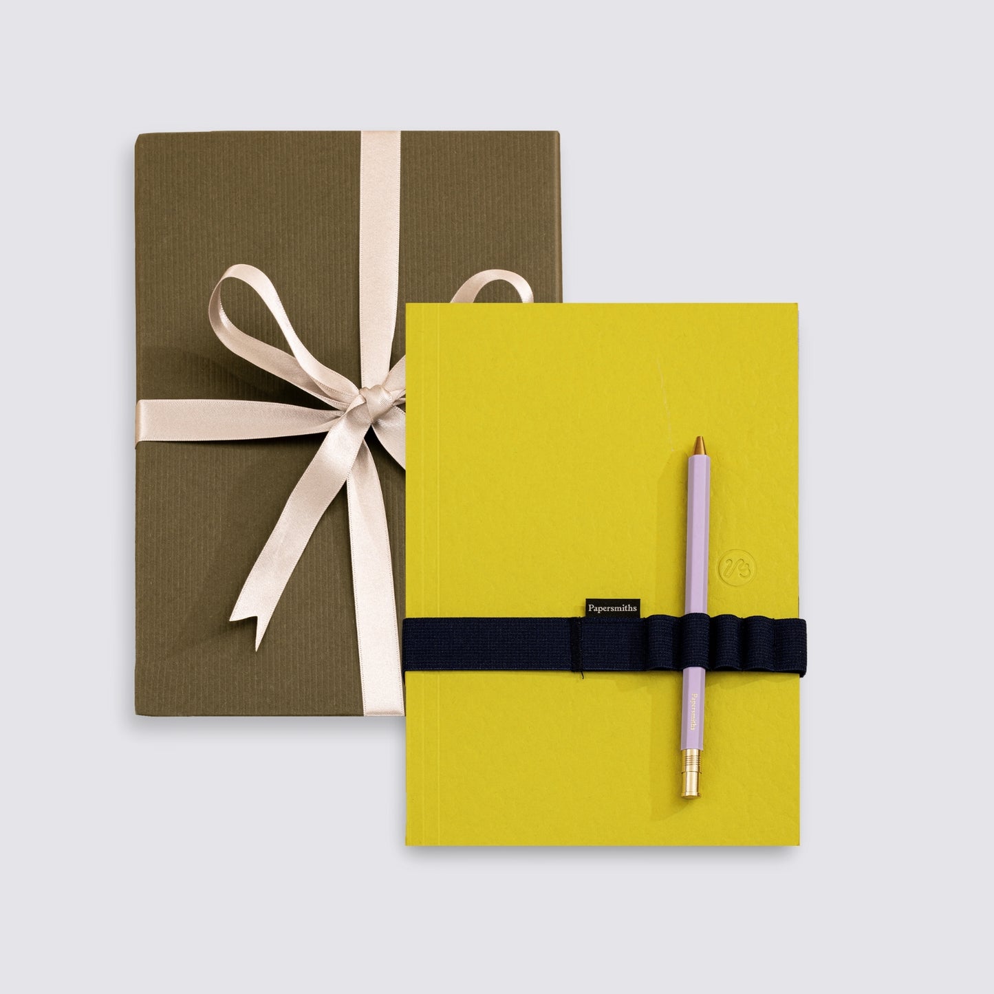 Lime green stationery gift set