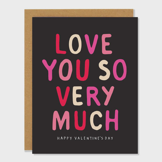 Love You Valentines Card