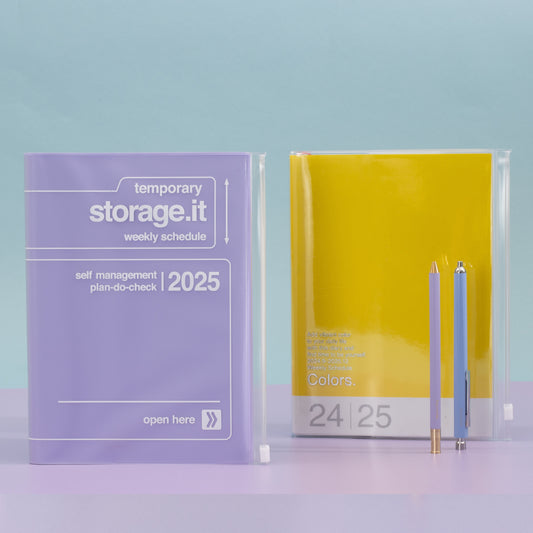 2024-2025 Storage.It Weekly A5 Diary - Purple