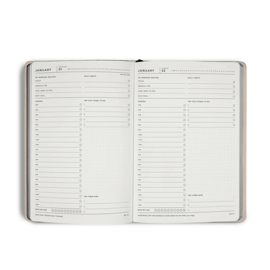 2025 Daily Goal Digger Planner - B5 / Black