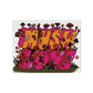 Mush Love Valentine Card with bright retro colours. 