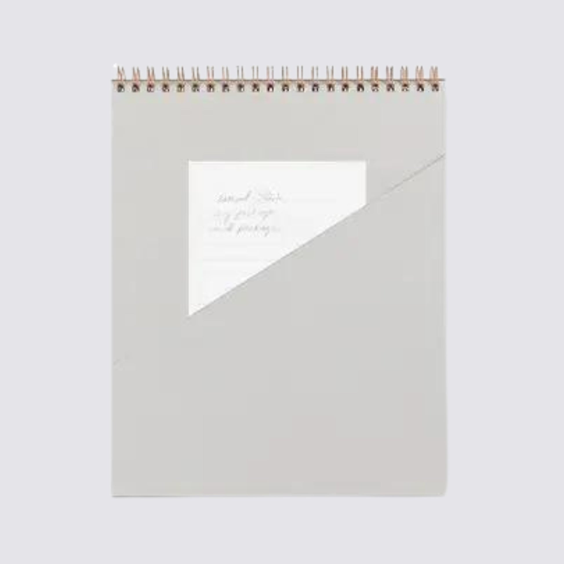 light green wire bound notebook 