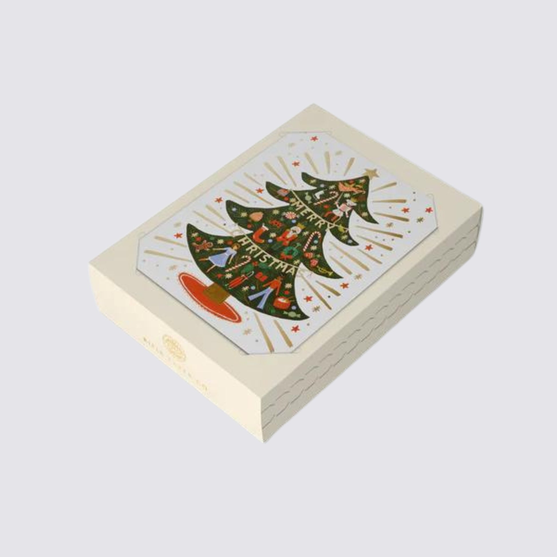 nutcracker tree box set of 8 cards