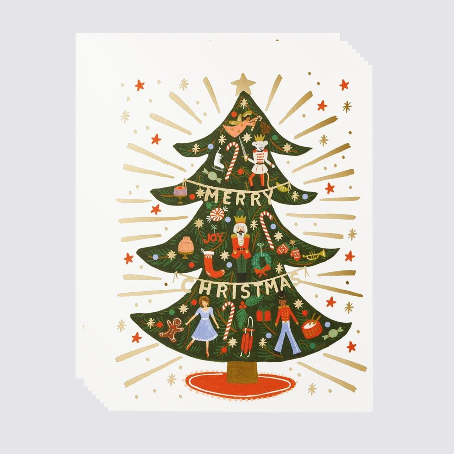 Merry Christmas nutcracker card set