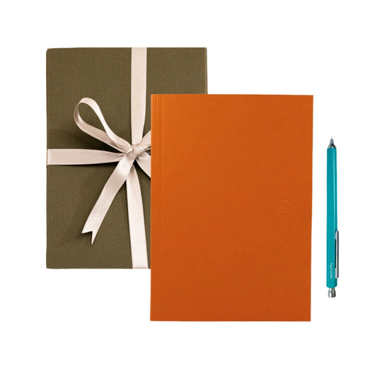 Orange Notebook Gift Set