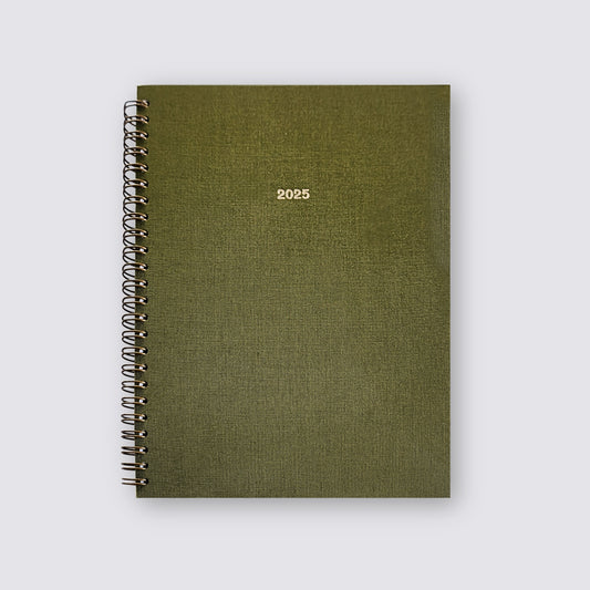 green dated planner 2025