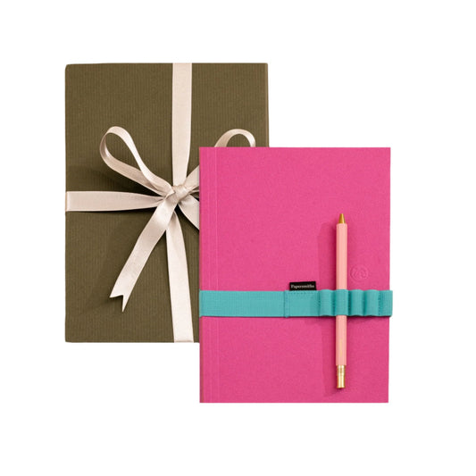 Notebook, Pen and Band Trio - Fuchsia