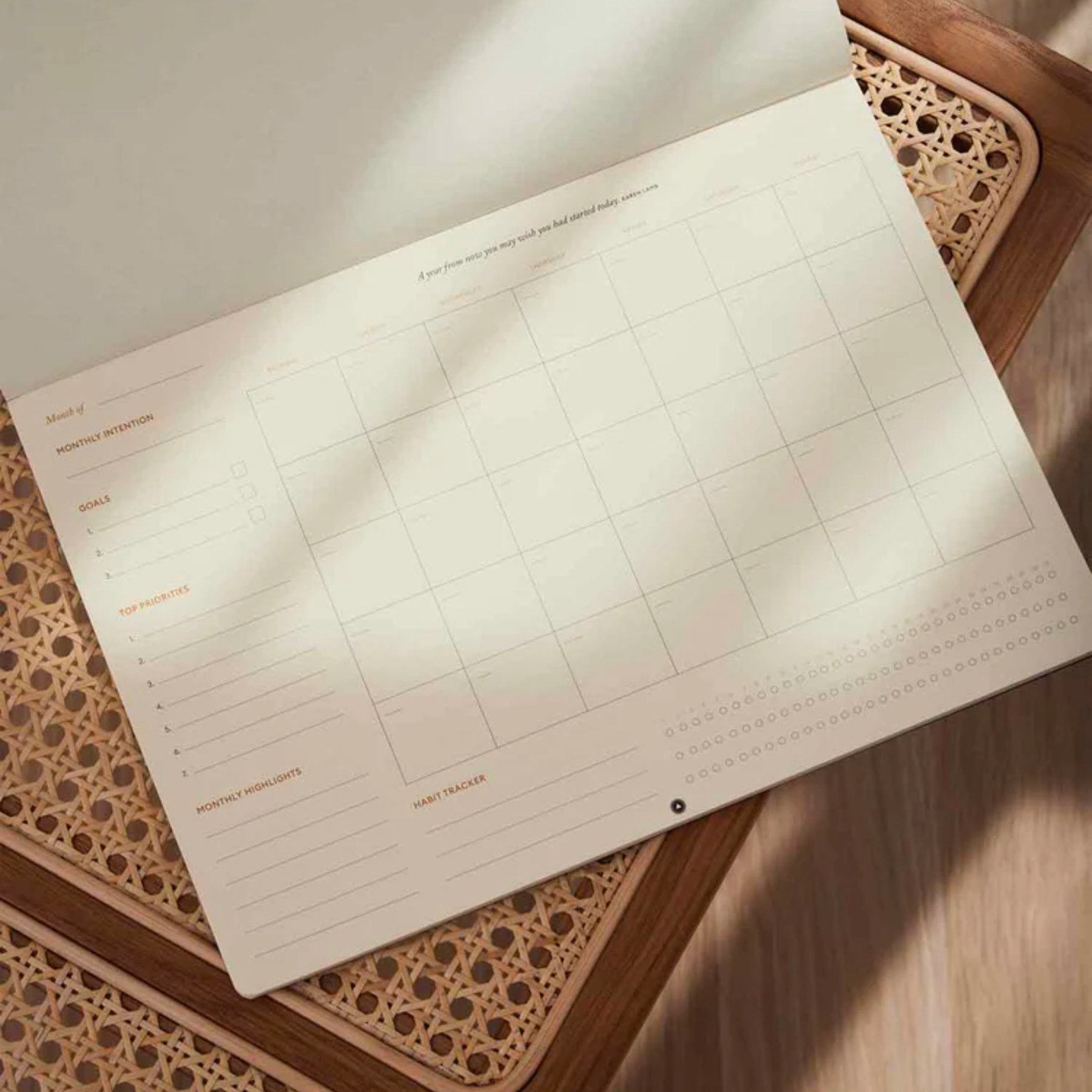 Productivity Planner Monthly