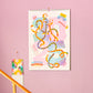 2025 Risograph Wall Calendar - A3