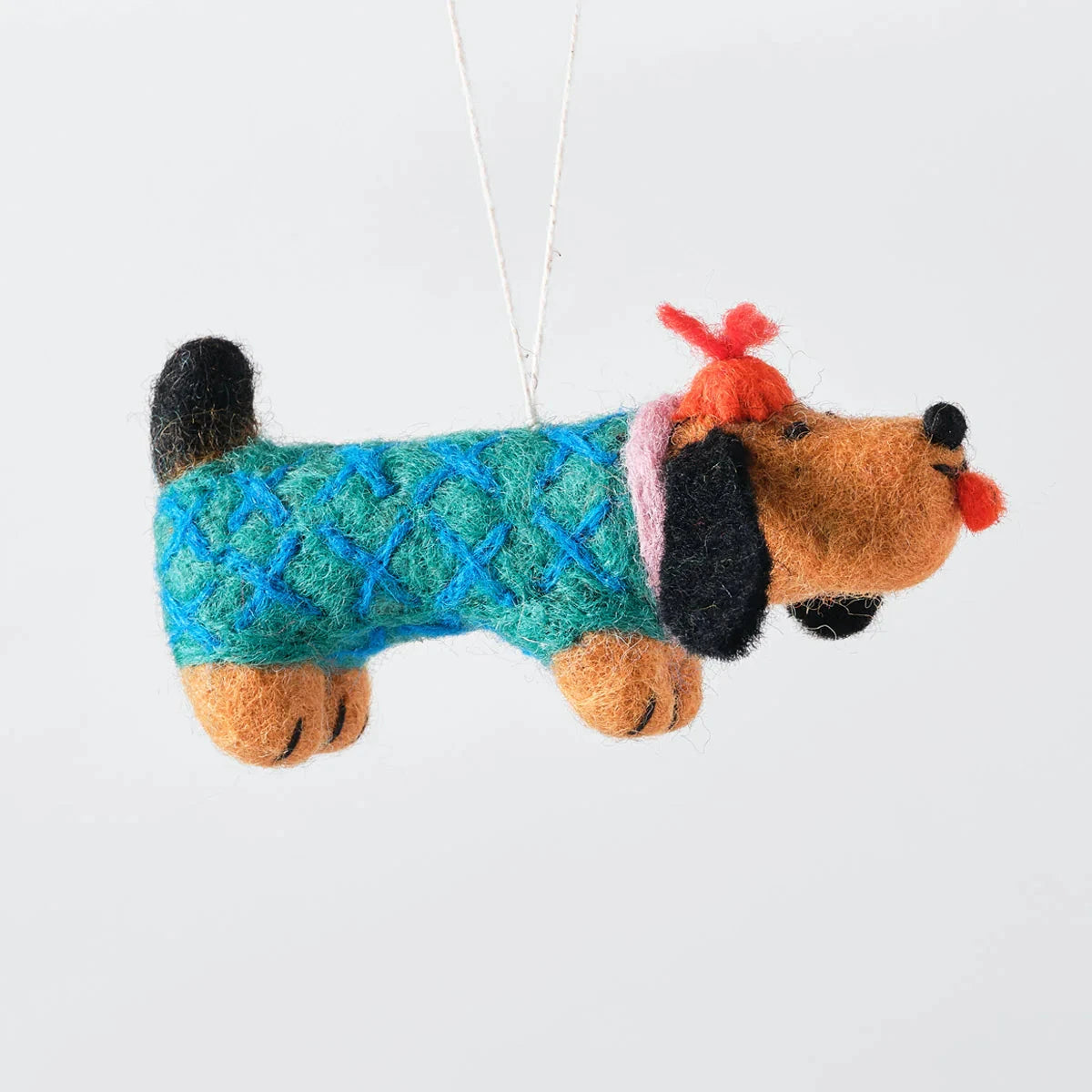 Sausage dog tree decoration