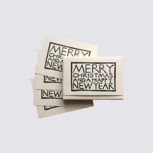 black writing Christmas gift tags