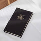 Black linen gratitude journal