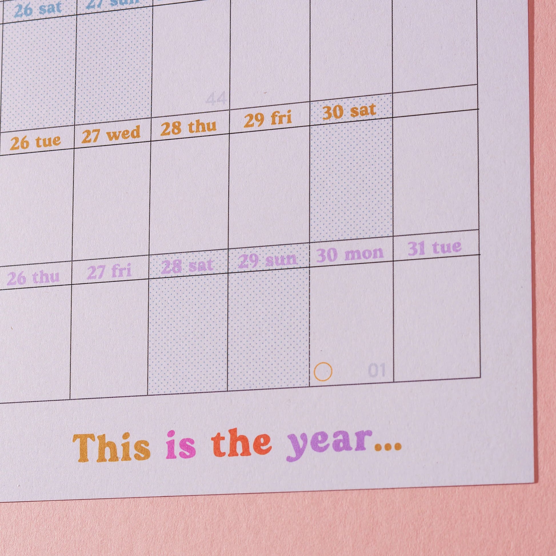 This is the year wall planner 2024