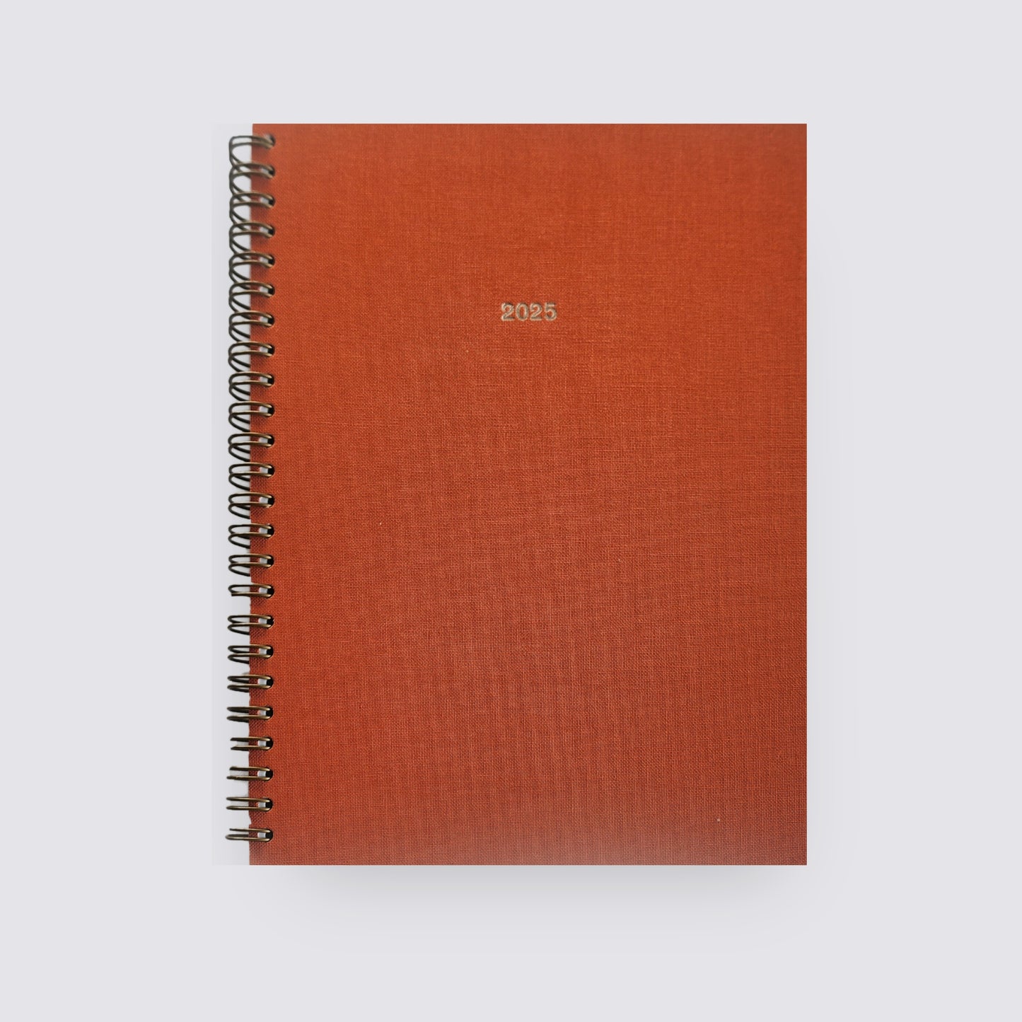 dark orange dated planner 