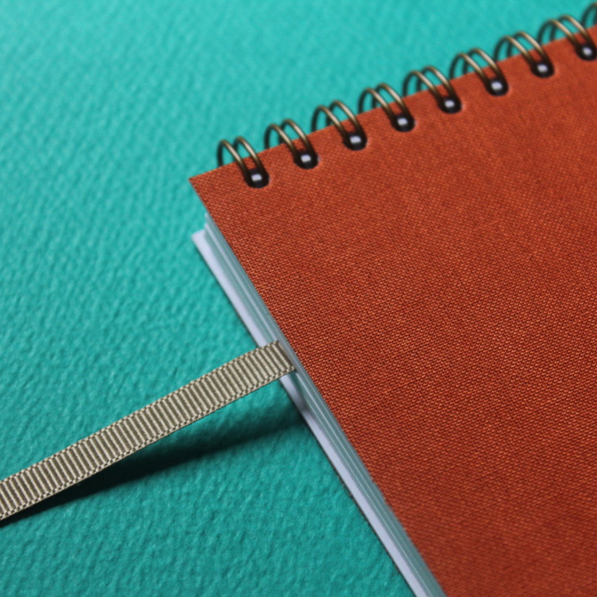 wire bound Papersmiths dark orange planner