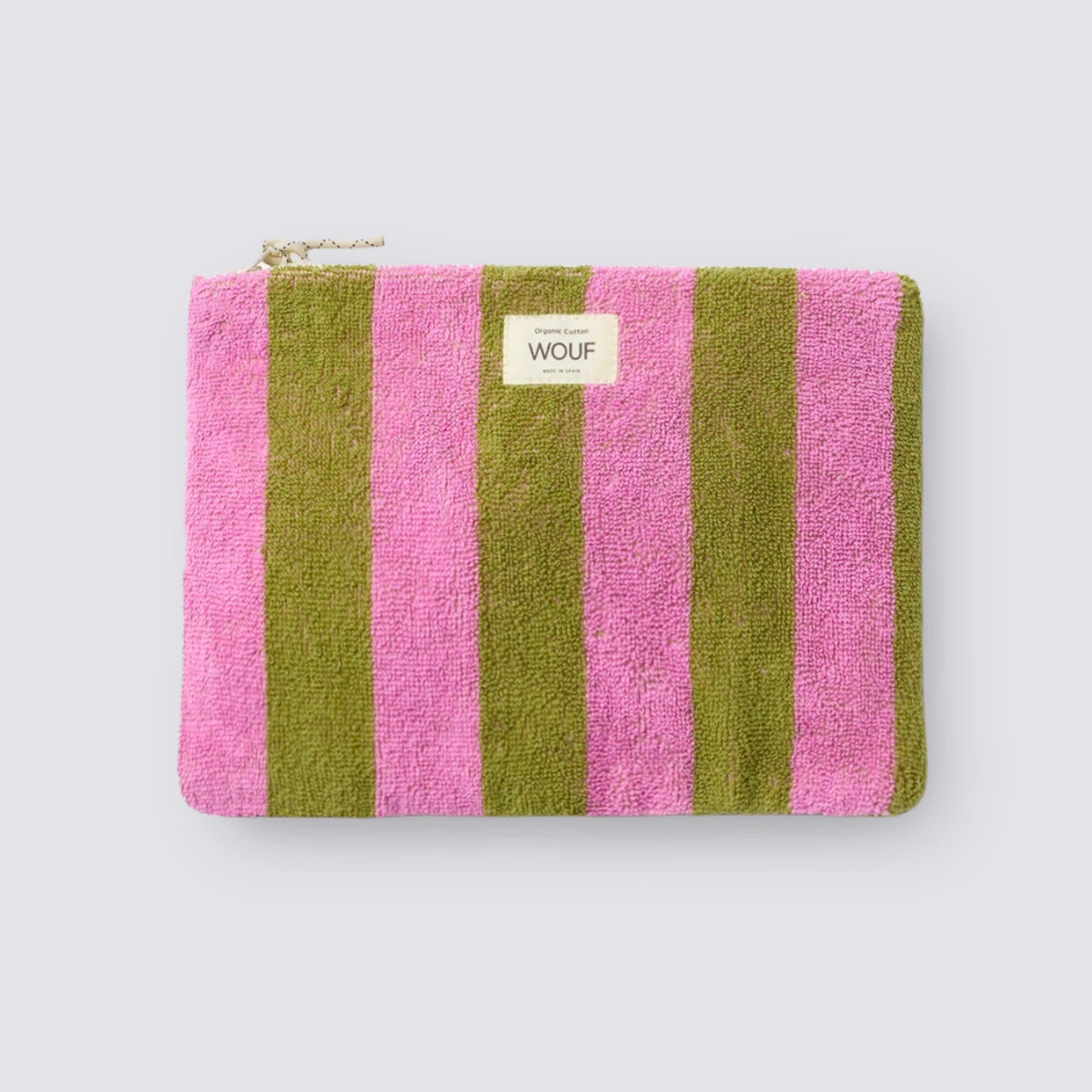 Striped Teddy Pouch